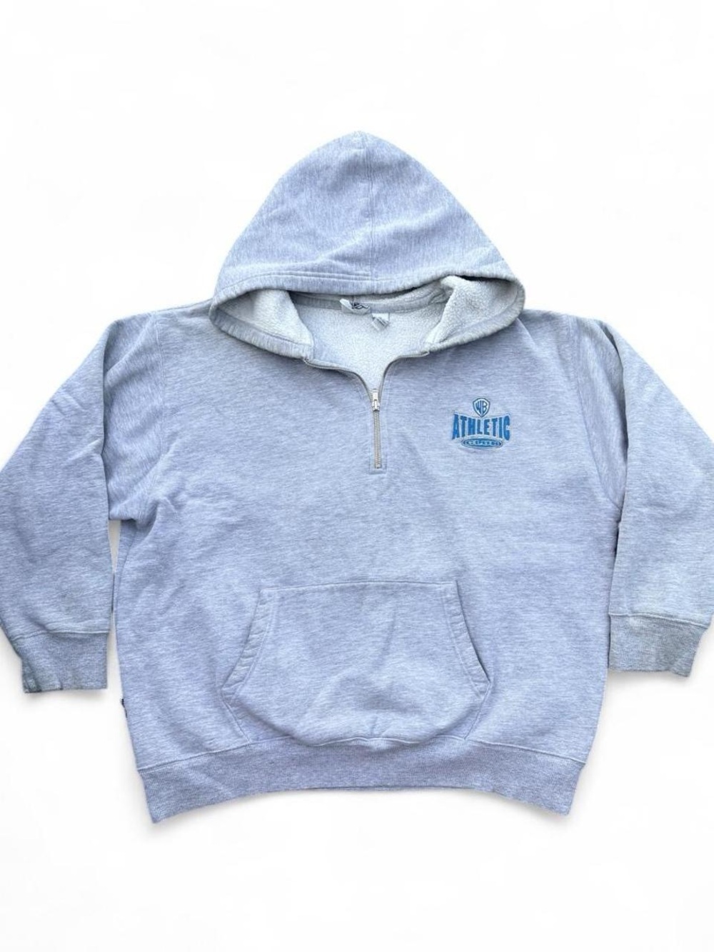Vintage 90s Warner Bros. Looney Tunes Half-Zip Hoodie – Gray, XL